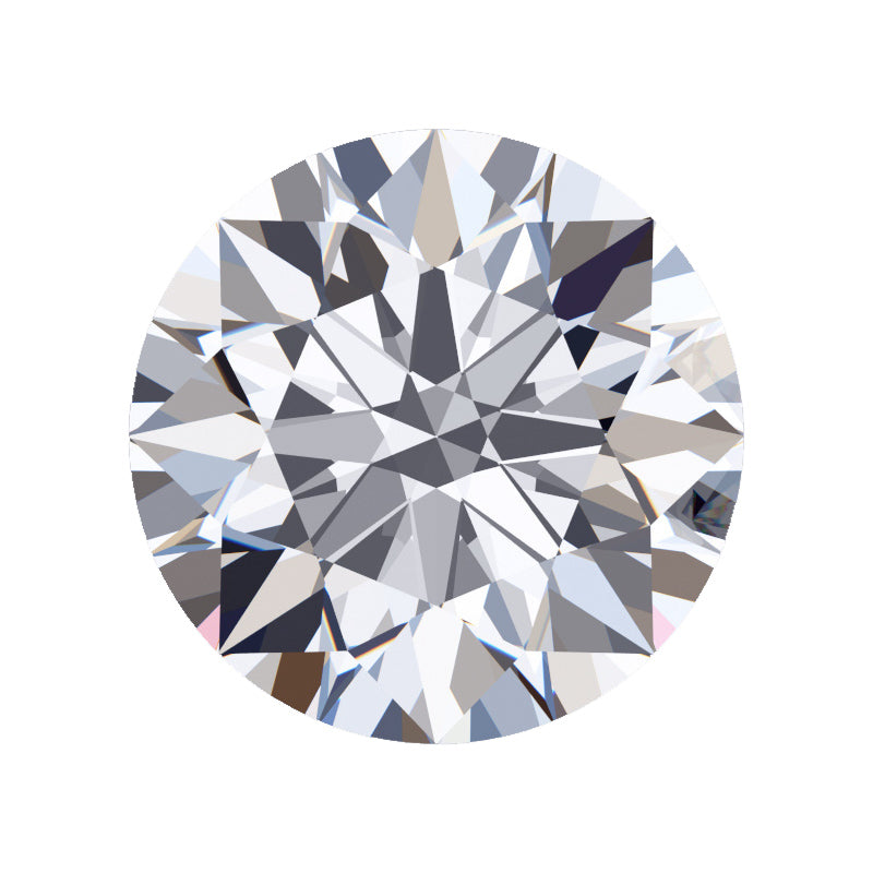 Lab-grown round cut diamond, view 3