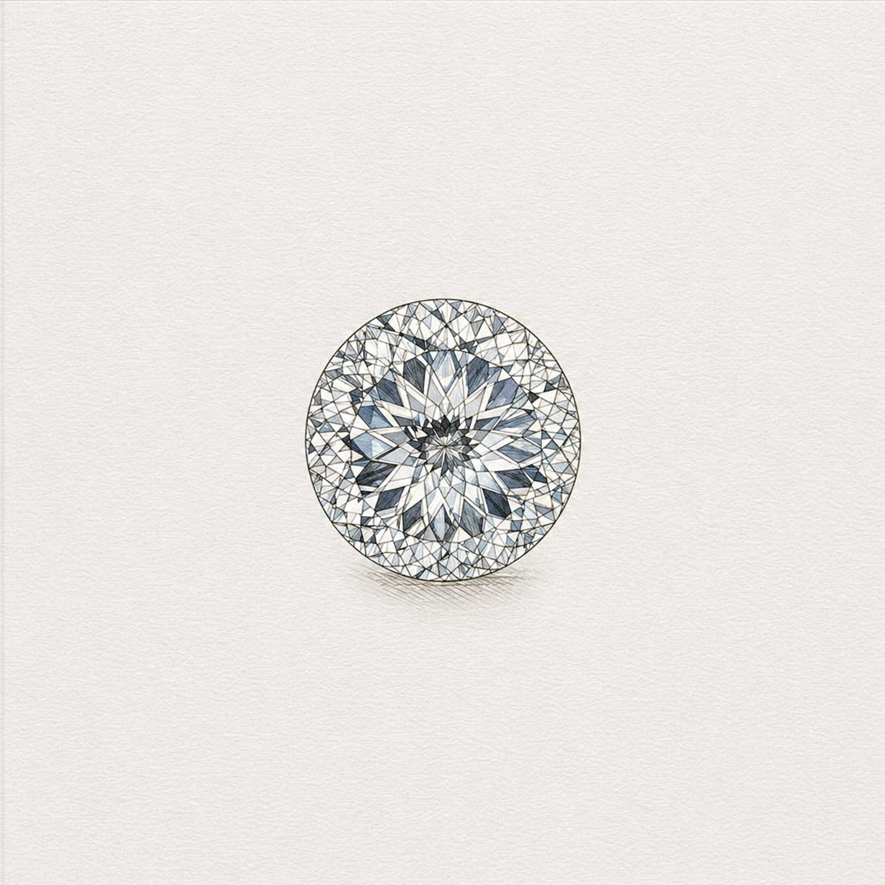 Lab-grown portuguese cut diamond